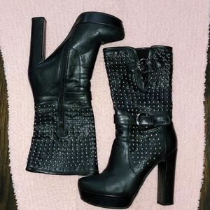 Platform Calf Boots